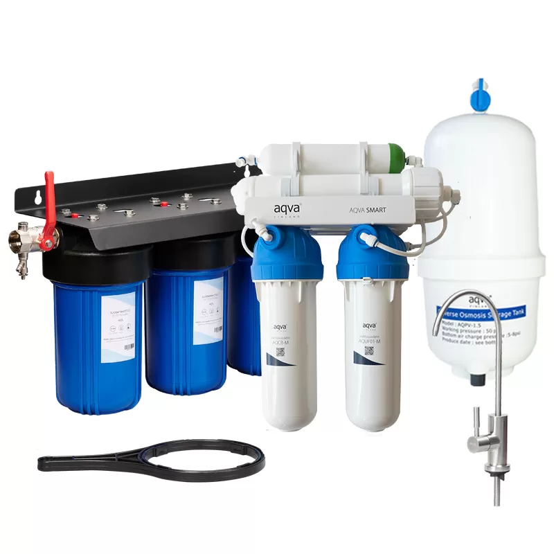 AQVA SMART+ -paketti, L-koko, juoma- ja käyttöveden puhdistukseen
